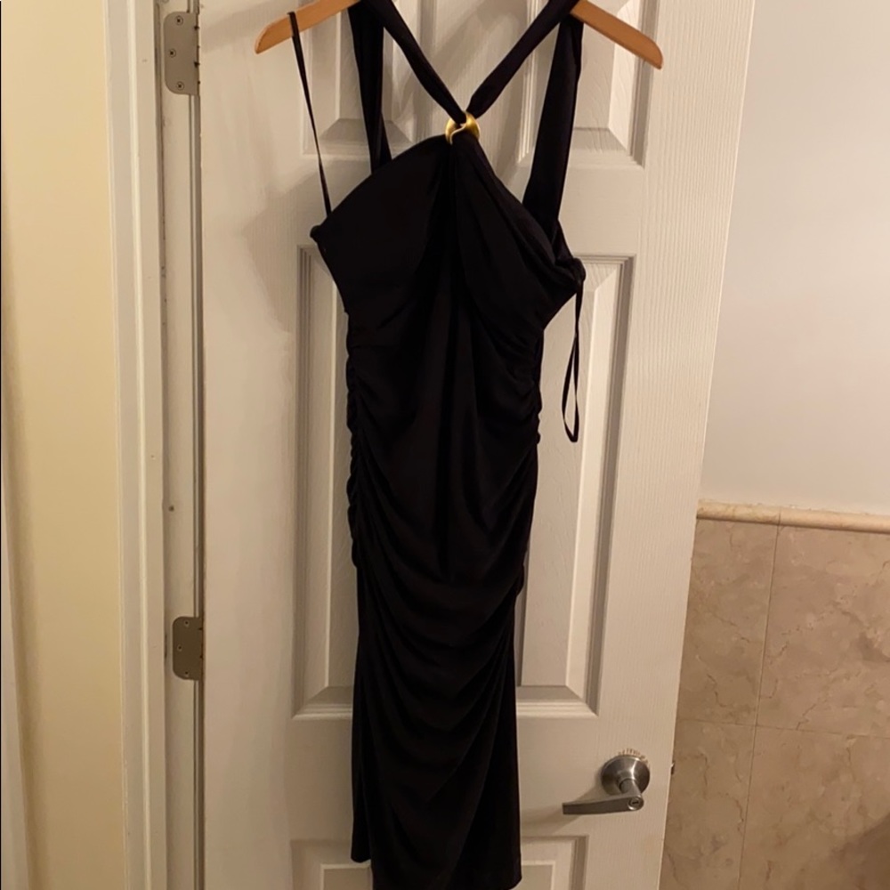 Anne Klein black form fitting dress